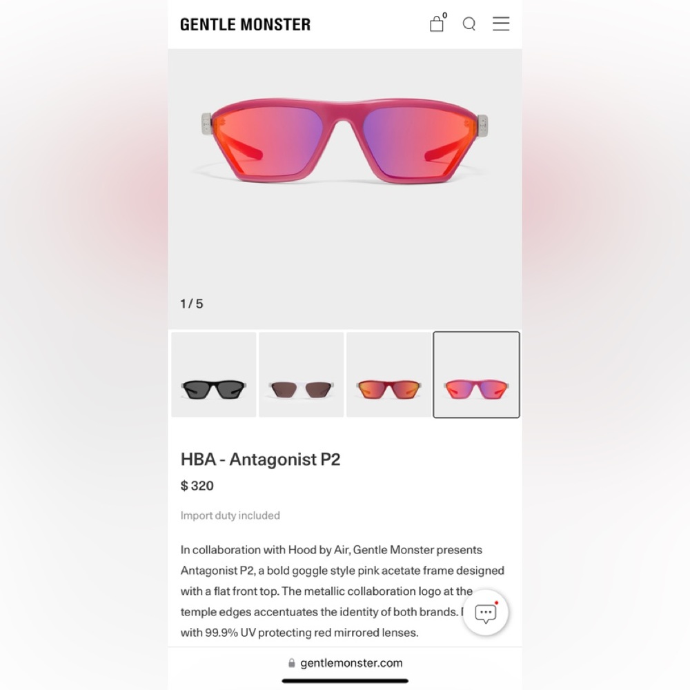 GENTLE MONSTER HBA - Antagonist P2